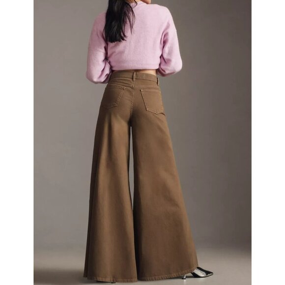 Pilcro High-Rise Wide-Leg Puddle Jeans Various 28 - Picture 3 of 3